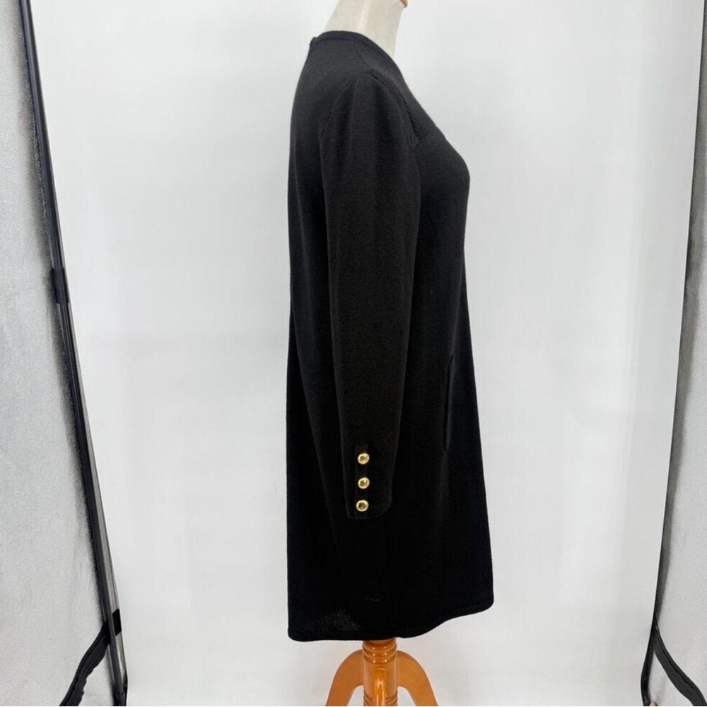 Women's Saks 5th Ave Vintage Don Sayres Wellmore Black Wool Blend Knit
Dress 12 - Picture 3 of 6